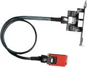 Mini PCIe Gigabit Ethernet Network Card Double RJ45 Port Expansion Card Replaces i350AM2 Chip Mini PCIE Interface for Working