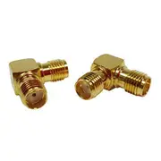 Right Angle SMA Socket to SMA Socket Adapter 50 ohms Impedance