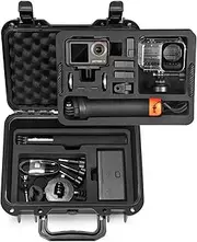 Lekufee Waterproof Hard Case Compatible with DJI Osmo Action 5 Pro,Osmo Action 4,Osmo Action 3,Adventure Combo,Standard Combo and Accessories (Case Only)
