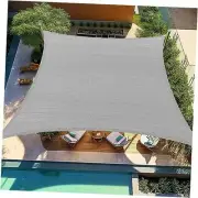 Sun Shade Sail Rectangular Curved Canopy 1 2' X 1 6' Light Grey Rectangle
