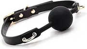 Black belt silicone open breathable mouth ball silicone ball couple game props bed entertainment tool couple set