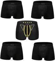 [DaoGeSir] Men's Underwear Strong Magnetic Tourmaline Physiological Underwear 5-Packs Health Care Enlargement Panties Shorts