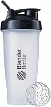 BlenderBottle Classic Loop Top Shaker Bottle, Clear/Black/Black, 28-Ounce Loop Top