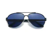 G01 Outdoor TAC UV400 Lens Black Frame Polarized Sunglasses Color Matching Big Frame Spring Glasses for Man-Blue Dark Blue