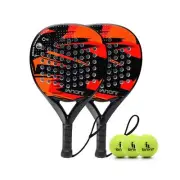 Padel Racket Carbon Fiber Surface with EVA Memory Flex Foam Core Lightweight ...