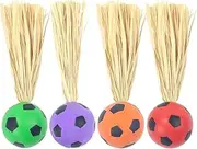 Interactive Cat Toy | Interactive Chew-Proof Cat Ball Toys with Raffia | Lightweight Kitten Game, Pet Accessory for Exercise, Hunting Simulation, Climbing