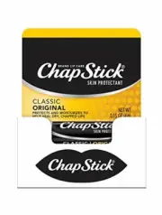 ChapStick Classic Regular Flavor Skin Protectant Lip Balm Tube (Pack of 12)