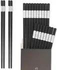 10-Pairs Reusable Fiberglass Chopsticks Dishwasher Safe, 9 1/2 Inches - Clouds