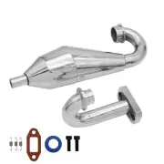 Aluminum Exhaust Pipe Kit In US For 1/5 HPI RV KM Baja 5B SS 5T 5SC TRUCK RC CAR