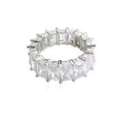 Culturesse Arcene Luxury Inlaid Zircon Ring Size 6 Women's Fashion Jewellery