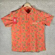 New NWT Captain Morgan Rum Shinesty Hawaiian Shirt MENS XL Cocktail Bartender