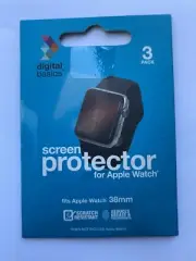 Digital Basics Screen Protector Scratch Resistant For Apple Watch 38mm 3Pk