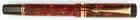 Parker Duofold Centennial Fountain Pen Marble Maroon 18K Gold M Italic In Bx *