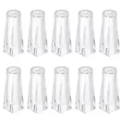 Cord Knobs, Transparent Plastic Cord Tassel Drops Pull End, 1.3x0.5" 10Pcs
