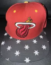 New Adult Mens Women Mitchell & Ness NBA Miami Heat Basketball Snapback Hat Cap
