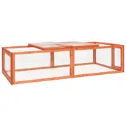 Rabbit Hutch 183x90x46.5 cm Solid Firwood vidaXL