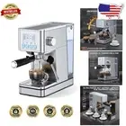 Modern 20-Bar Espresso Maker with Milk Frother & 57.5OZ Removable Water Tank