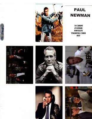 PAUL NEWMAN CUSTOM TRADING CARD 6 CARDS SET