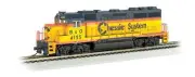 Bachmann Chessie #4155 GP40 Diesel Loco,DCC Ready, HO Scale, #BAC63533
