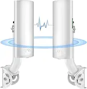 Point to Point Wireless Bridge Gigabit,5.8G 1-Pair with 16dBi-Antenna 2.5 Mile Working Range 433Mbps RJ45 LAN 24V PoE Injector for House to Second Building Shop Barn Garage