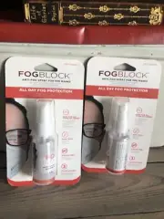 KeySmart FogBlock Anti Fog Spray for Glasses PPE Masks Exp 12/16/23 Lot Of 2