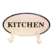 CAST IRON ENAMELED KITCHEN COAT HOOK 5" Long - 723-0989