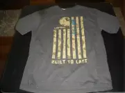 New Men's Carhartt Tee-Shirt L Gray relaxed fit "built to last" (98)