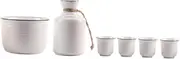 Porcelain Sake Set Japanese Style Wine Warmer Piece Set for Wine Lovers