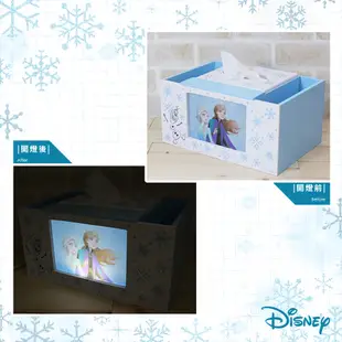 Disney 迪士尼 冰雪奇緣 夜燈面紙收納盒 桌上收納【網狐家居】艾莎/安娜/雪寶