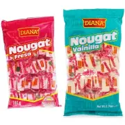 2 Pack - Nugat Dulces Diana Fresa/Vainilla - Candy Diana 24 Dulces En Cada Bolsa