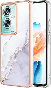 SEAHAI Case for Oppo A79 5G / OnePlus Nord N30 SE 5G, Colourful Pattern Ultra Thin Shiny Soft Silicone TPU Shockproof Mobile Phone Case Cover Flexible Mobile Phone Case Protective Cover - White