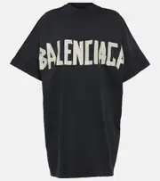 [Balenciaga] Balenciaga Double Front faded cotton jersey T-shirt AU 14 black