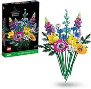 LEGO® Icons Wildflower Bouquet 10313 Building Set for Adults; Surprise a Loved One with a Brick-Built Bunch of Flowers; A Mindful Project for Adults That includes 8 Species of Wildflowers