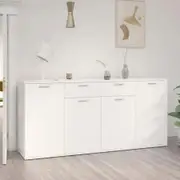 Sideboard White 160x36x75 cm Engineered Wood