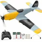 RC Plane 3 Channel Remote Control Airplane Fighter Toys,2.4GHz 6-axis Gyro Stabilizer RTF Glider Aircraft Plane with 2 Batteries
