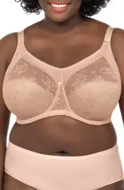 Goddess Verity Underwire Full Figure Bra in Fawn at Nordstrom, Size 38H