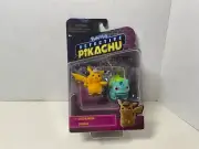 Pokemon Detective Pikachu & Bulbasaur Mini Figures By Wicked Good Toys Brand New