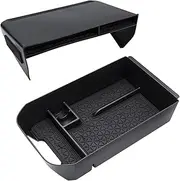 ATATQY 2 Pcs Car Center Console Armrest Storage Box Organizer Tray Car Accessories Interiors Compatible Toyota RAV4 2019-2022