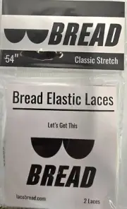 Bread Elastic Shoelaces Cloud White, 54" Classic Strech