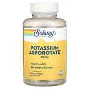 Solaray, Potassium Asporotate, 99 mg, 200 Capsules