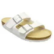 Birkenstock Birko-Flor ARIZONA Matte White Narrow BNIB 051733