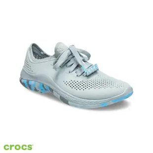 【Crocs】女鞋 大理石紋女士LiteRide360徒步繫帶鞋(207632-0ZU)