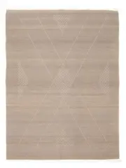 Vintage Hand Woven Kilim Rug 3'7" x 4'10" Traditional Wool Carpet
