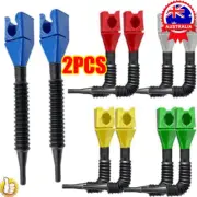 2PCS Flexible Draining Tool Snap Funnel Multi-Purpose Flexible Fold Oil FunnelAL