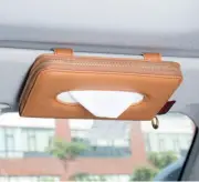 Car Tissue Holder, Sun Visor Tissue Holder, Car Visor Napkin Holder, PU Leather