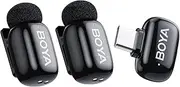 BOYA mini Wireless Lavalier Microphone for iPhone 15/16 Android Smartphone/PC/Tablet with Type-C input, AI Voice Change, Noise Reduce, 30H Battery Life & 328ft Range for Youtube Podcast Vlog TikTok