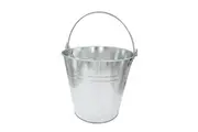 6 x Large Metal Bucket Galvanized Tin Pot with Handle 10L Wine Wedding Pool Party