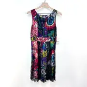 Desigual Cirque du Soleil Lace Mesh Sheath Dress 38 Small NWT Artsy Art to Wear