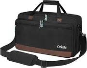 ORKELS DJ Controller Case for Pioneer RX/NI Traktor Kontrol S8/DDJ SX SX2 SX3/DDJ 800 808/DDJ FLX6 - Carrying Bag with Strap for Controller, Laptop, Headphones & Cables - 27.6''x5.5''x15.7''