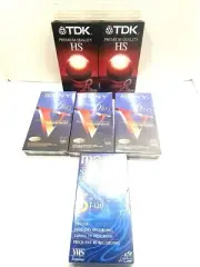 Lot Of 6 TDK Sony Maxell VHS VCR Cassette Tape T-120 New Sealed Recordable